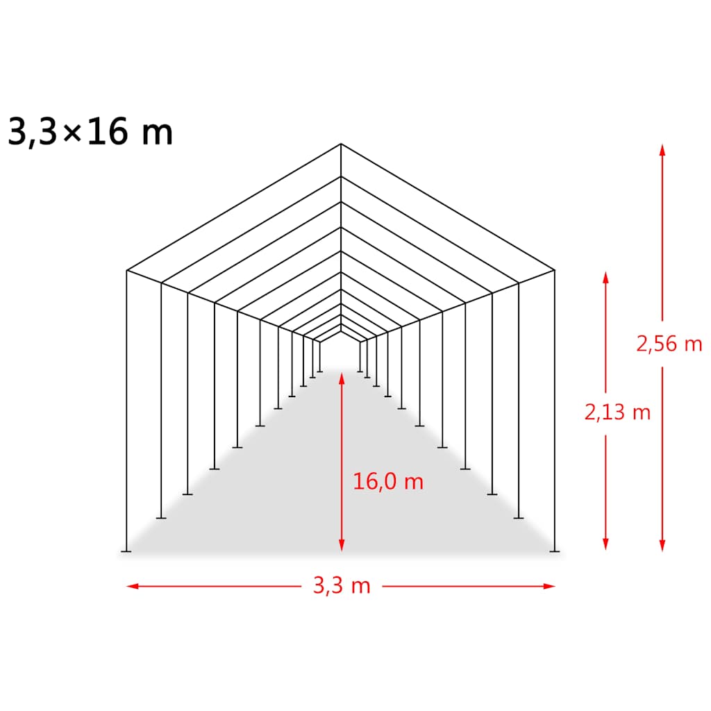 Livestock Tent | Dark Green | PVC, galvanised steel | Large | Detachable