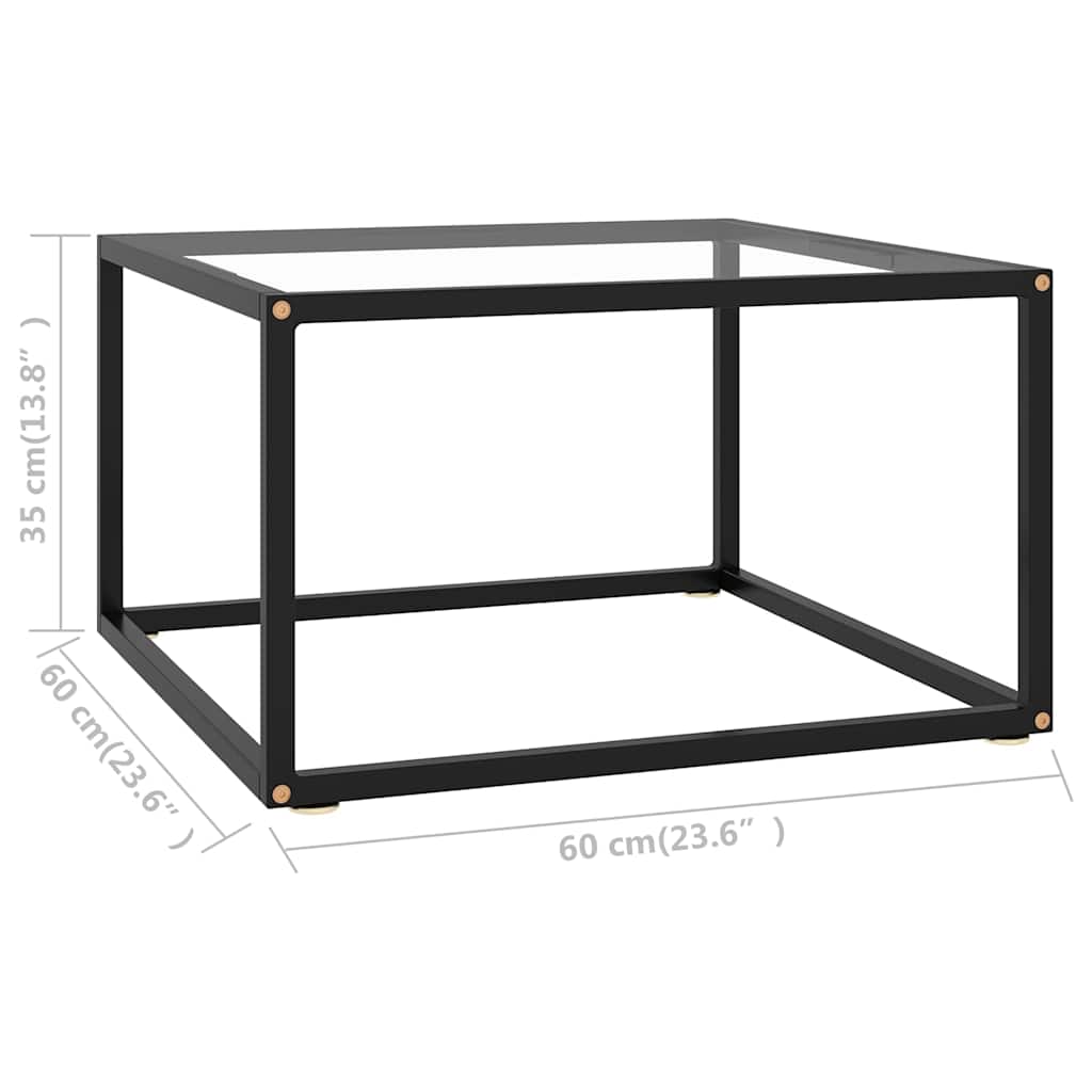 Coffee Table | Black and transparent