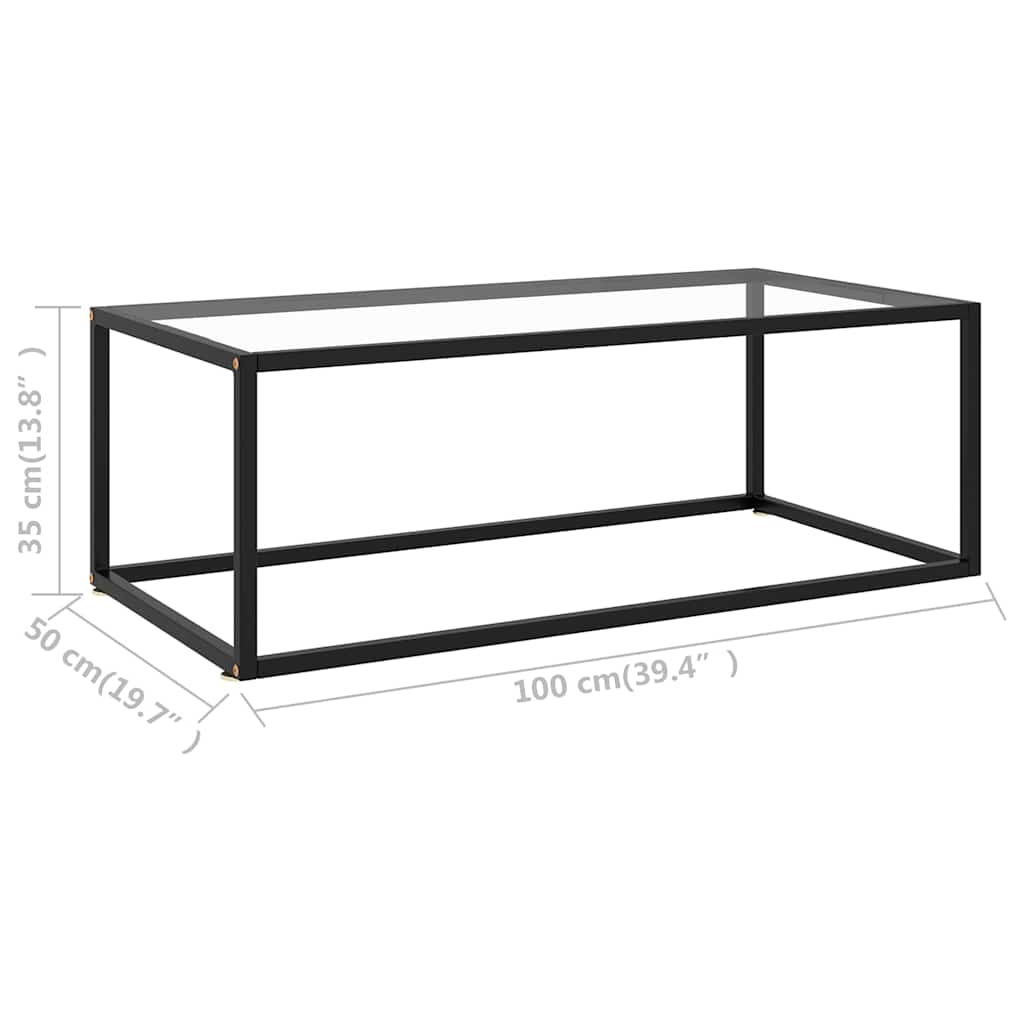 Coffee Table | Black and Transparent
