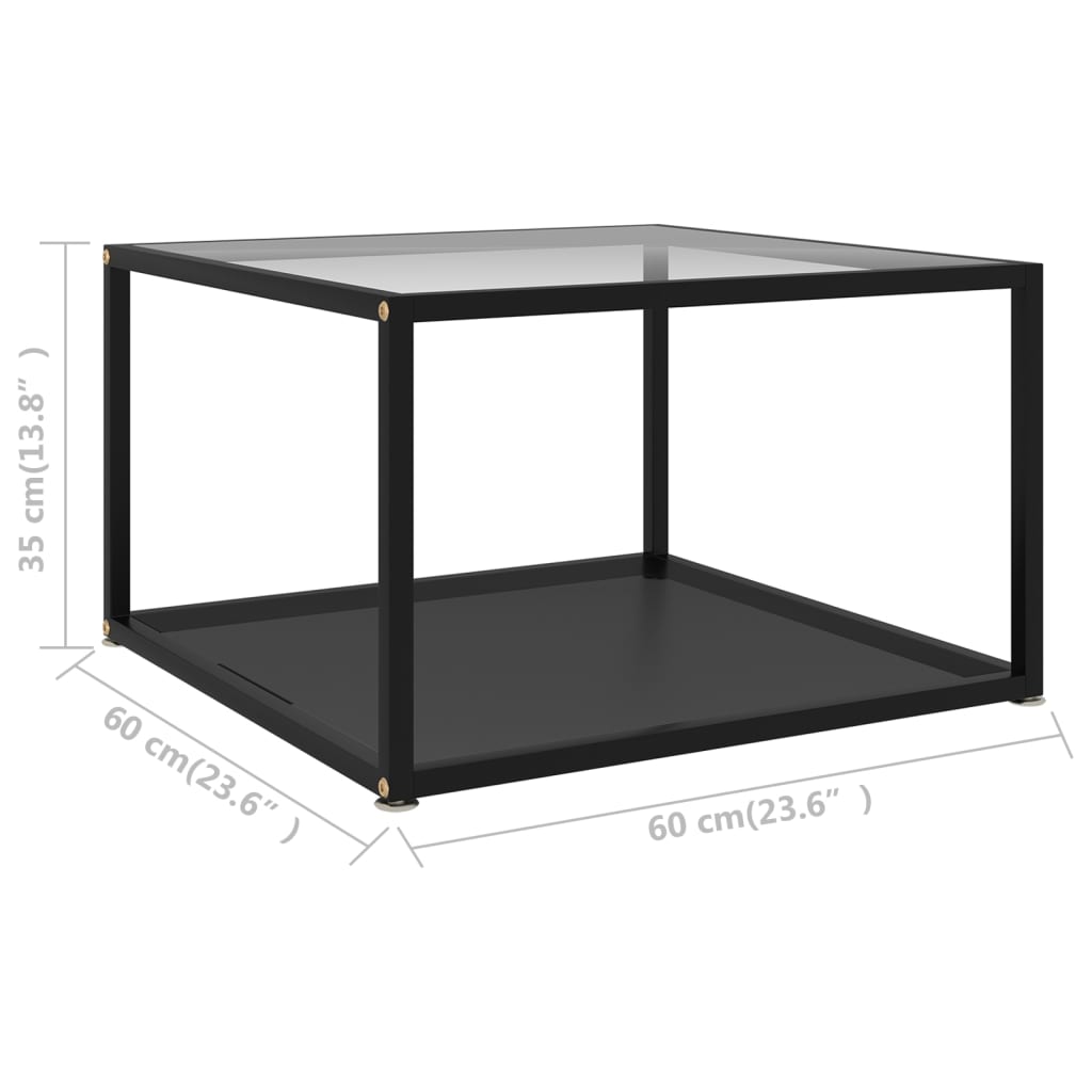 Coffee Table | Transparent and Black