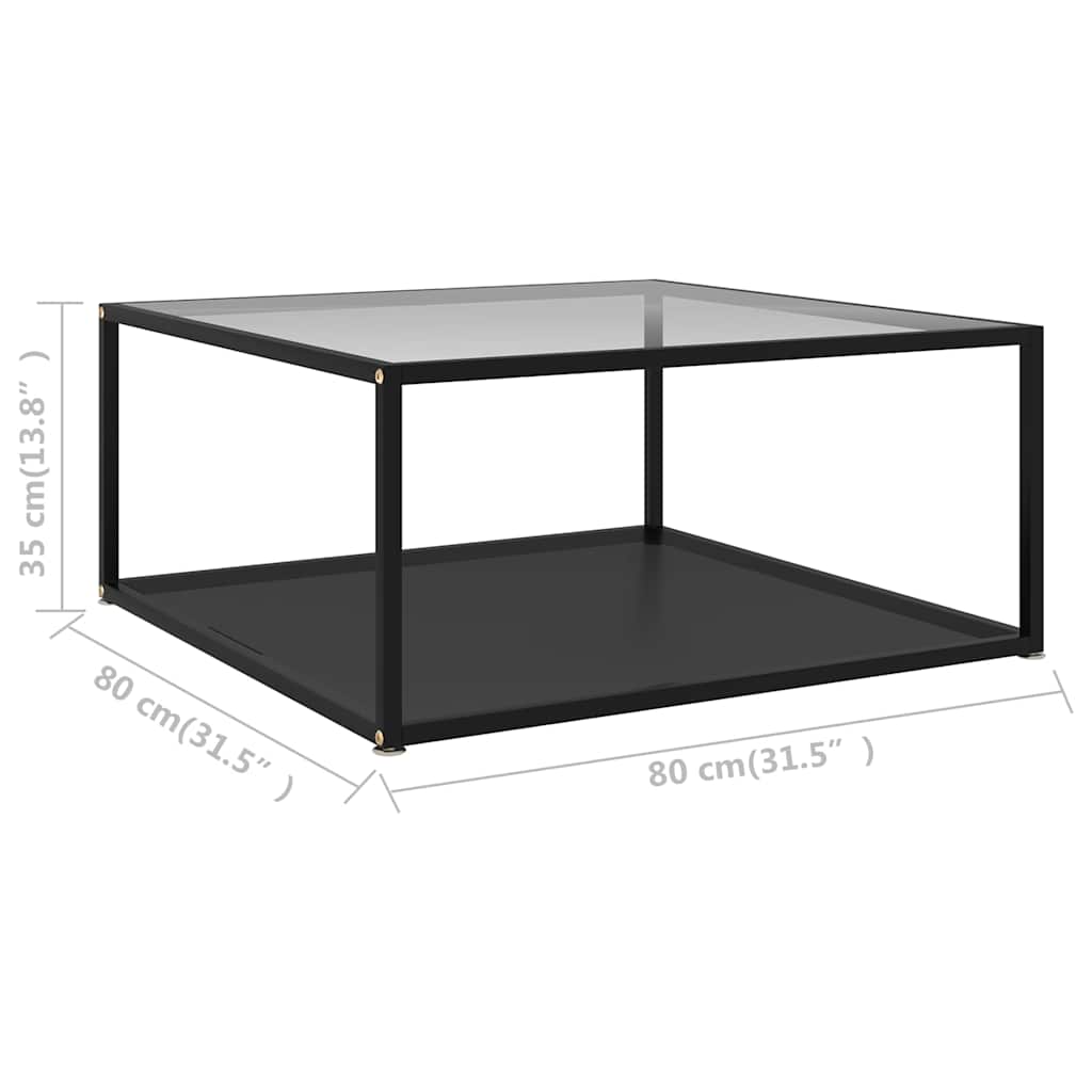 Coffee Table | Transparent and black