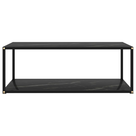 Coffee Table | Black | Tempered glass, powder-coated steel | Medium