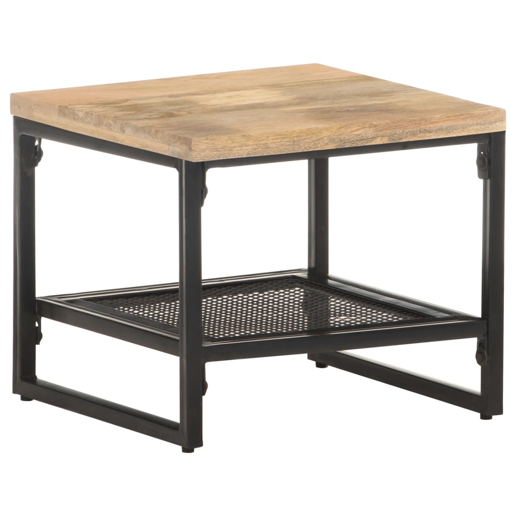 Side Table | Natural wood and Black
