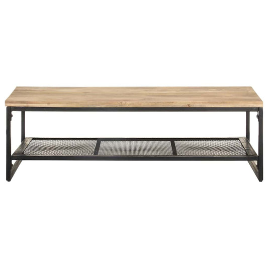 Coffee Table | Natural Wood and Black
