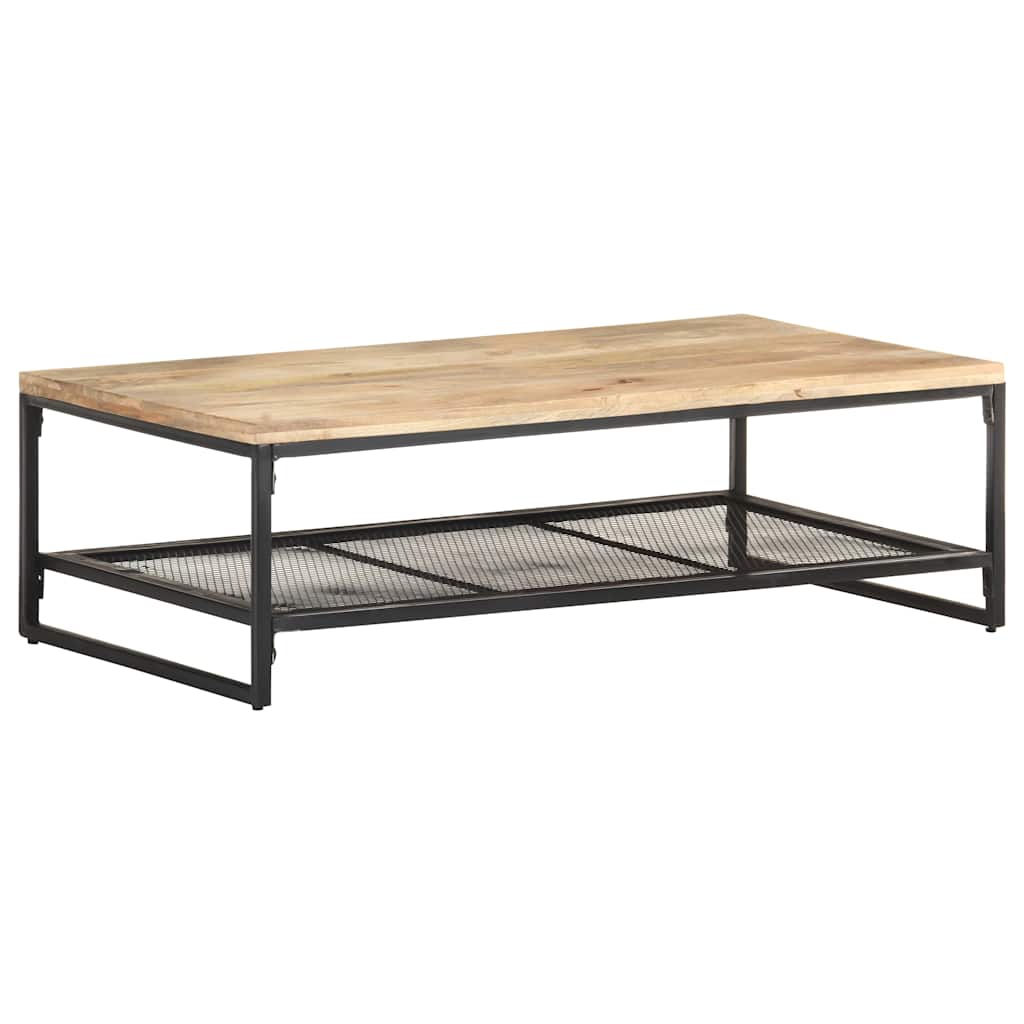 Coffee Table | Natural Wood and Black