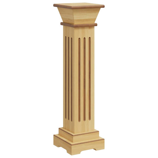 Plant Stand | Light Wood | MDF | 17x17x66 cm | Plant Stand | Square