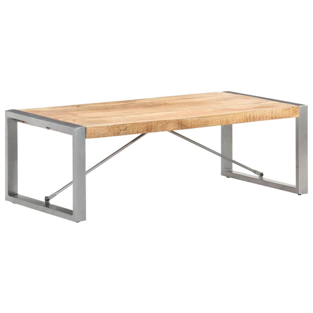Coffee Table | Brown and grey | Rough mango wood, powder-coated steel