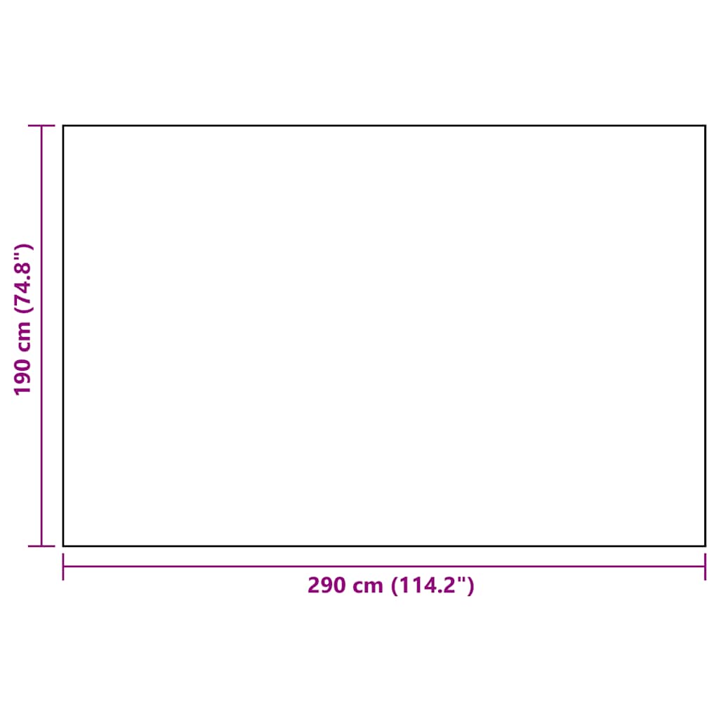 Outdoor Carpet | White and Black | Polypropylene | 190 x 290 cm