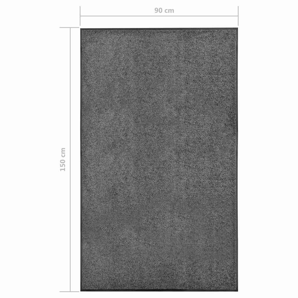 Door Mat | Anthracite | Polyamide | Large | Non-slip | Door Mat
