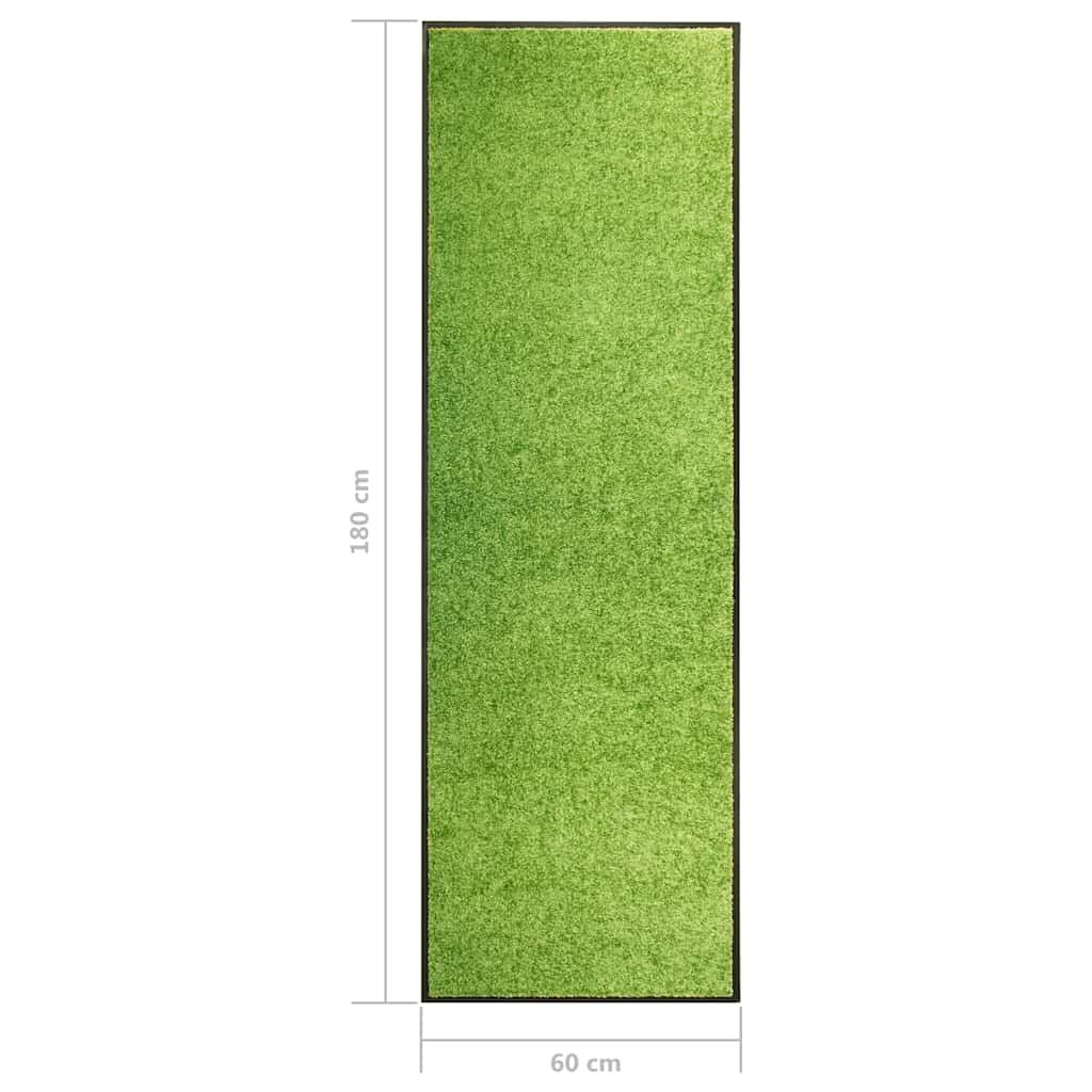 Door Mat | Green | Polyamide and PVC | 180 x 60 cm | Non-slip | Door Mat