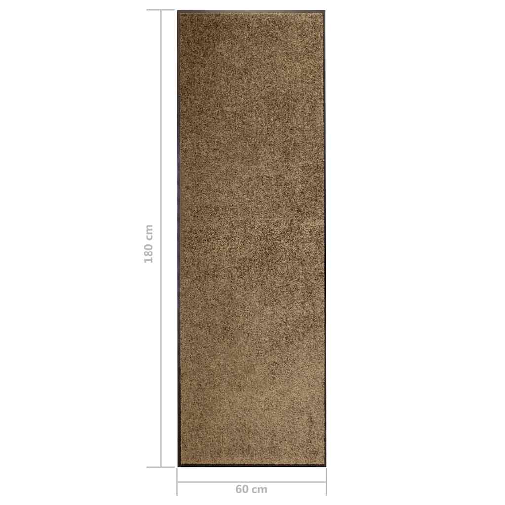 Door Mat | Brown | Polyamide, PVC | Medium | Non-slip | Door Mat