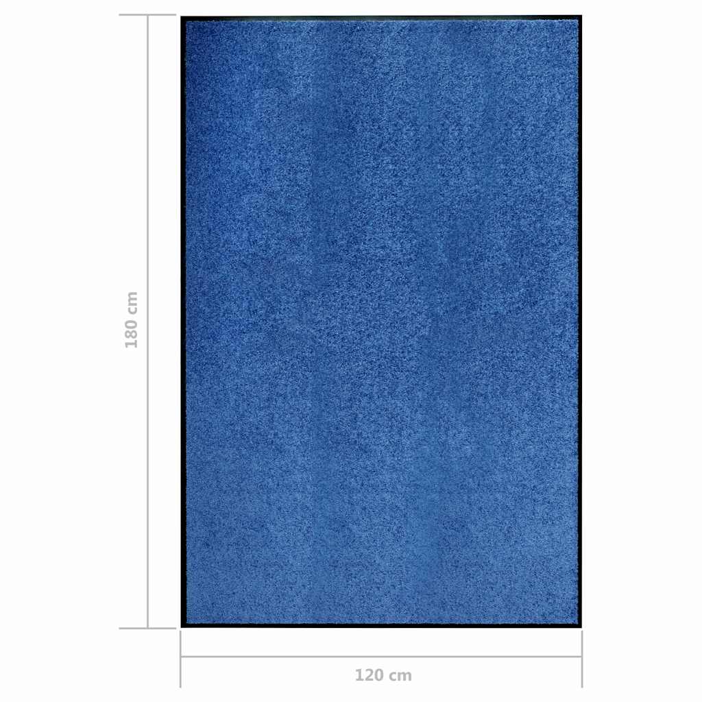 Door Mat | Blue | Polyamide with PVC backing | 120x180 cm | Non-slip