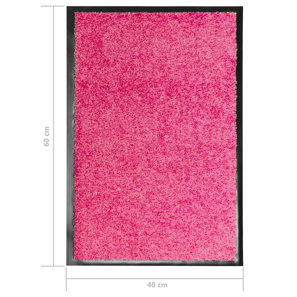 Door Mat | Pink | Polyamide, PVC | Small | Non-slip | Door Mat