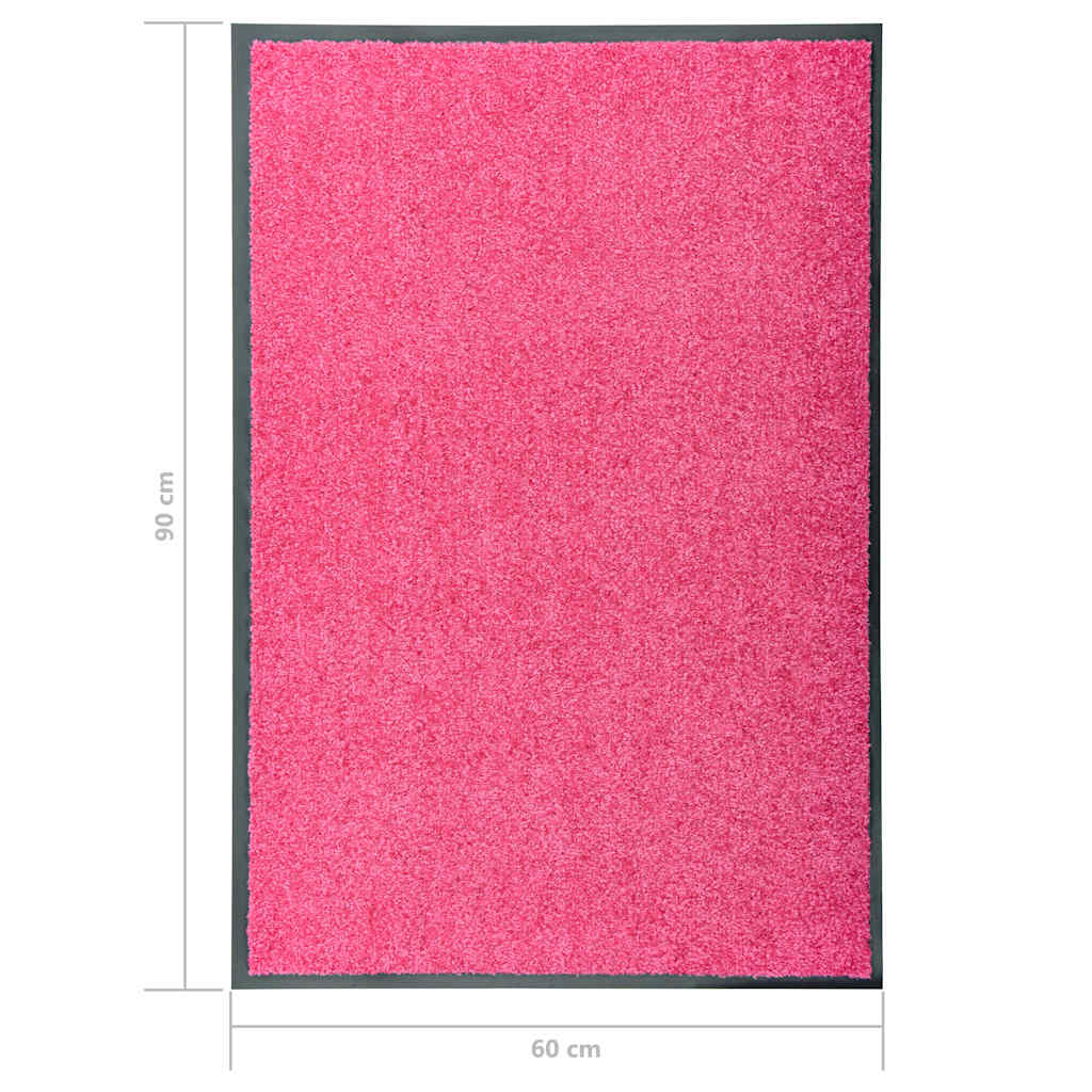 Door Mat | Pink | Polyamide | 60x90 cm | Non-slip | Door Mat