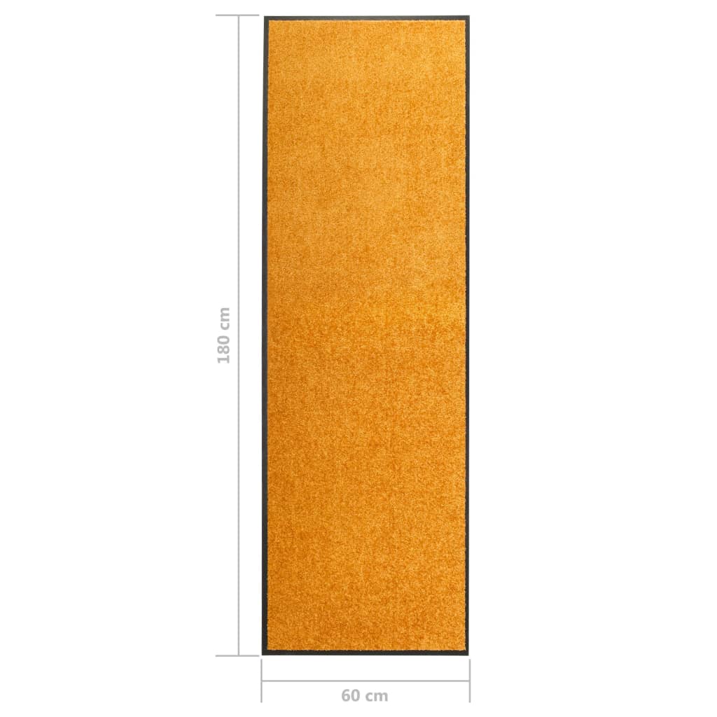 Door Mat | Orange | Polyamide, PVC | 60x180 cm | Non-slip | Door Mat