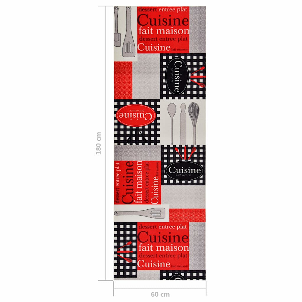 Kitchen Floor Mat | Multicolour | Polyamide, Latex | 60x180 cm