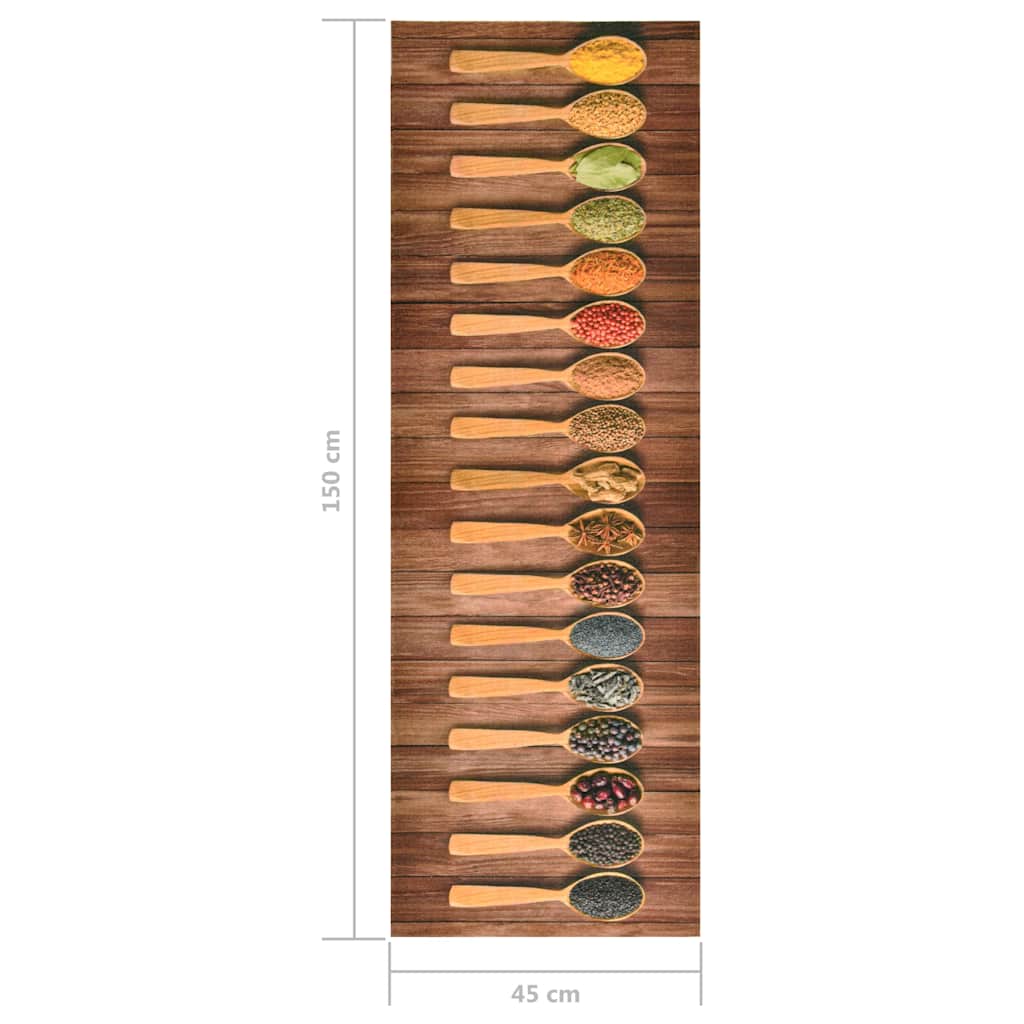 Kitchen Floor Mat | Multicolour | Polyamide, Latex | 45x150 cm