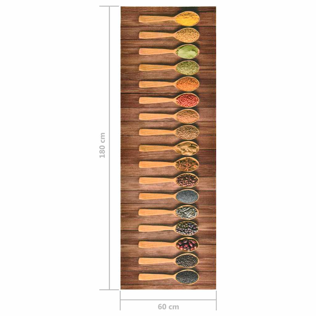 Kitchen Floor Mat | Multicolour | Polyamide, Latex | 180 x 60 cm