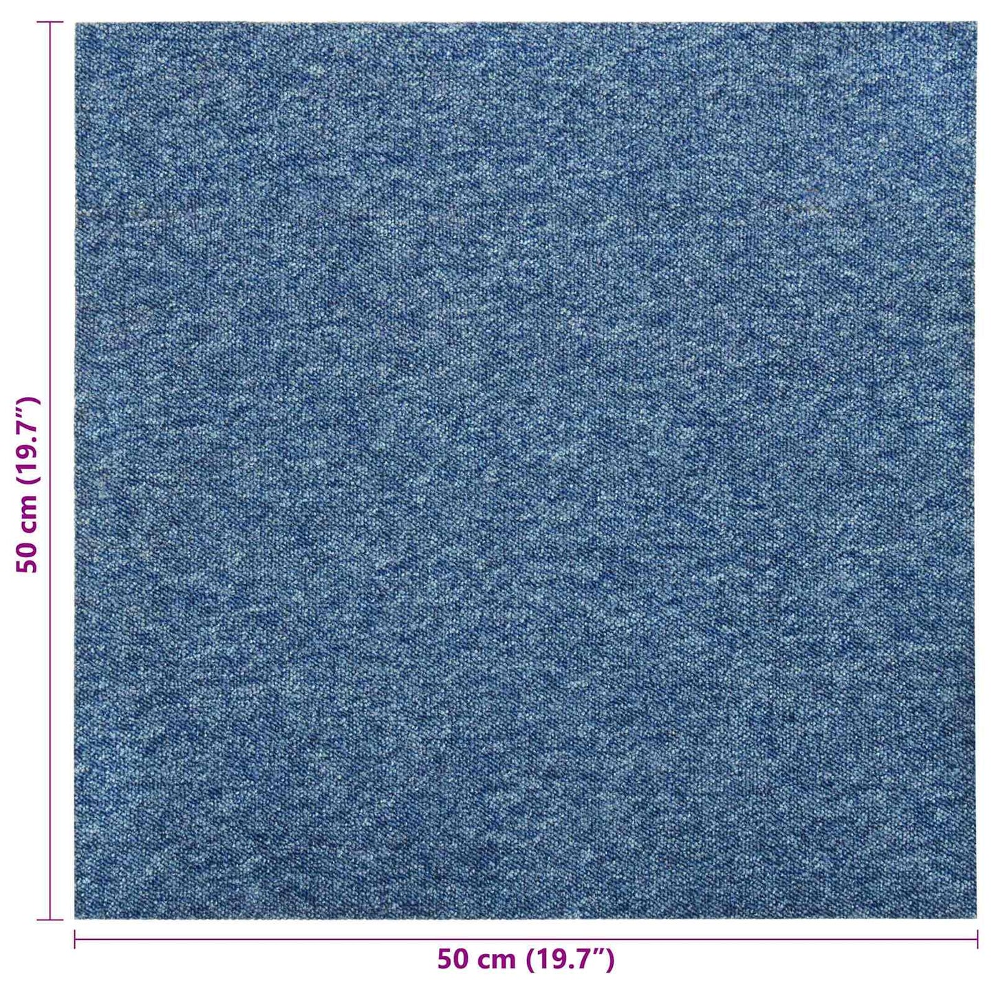 Carpet 20 pcs Blue 50 x 50 cm 100% Polypropylene