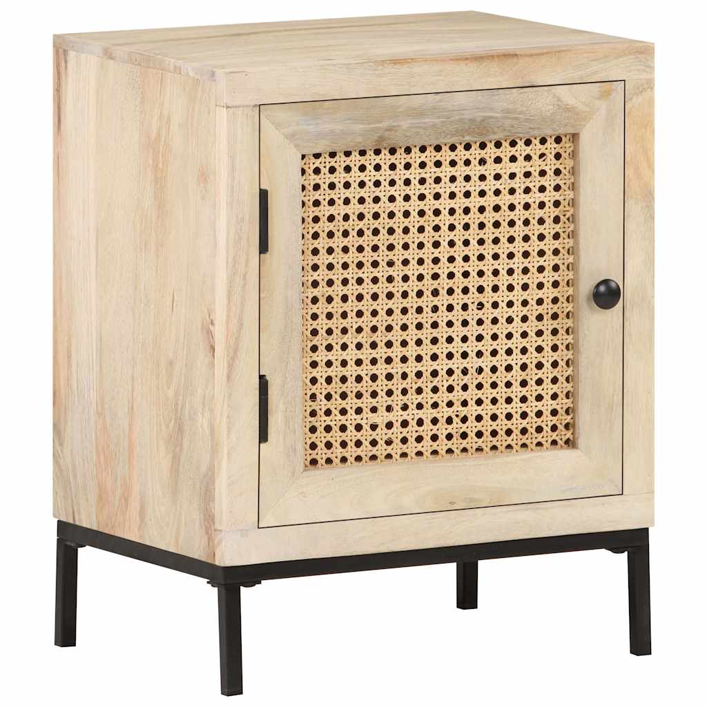 Bedside Cabinet | Bleached Mango Wood | Solid Mango Wood | 40x30x50 cm