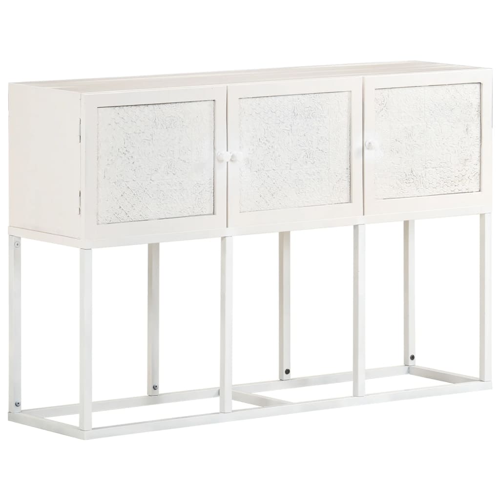 Sideboard | White | Solid mango wood, powder-coated iron | Medium