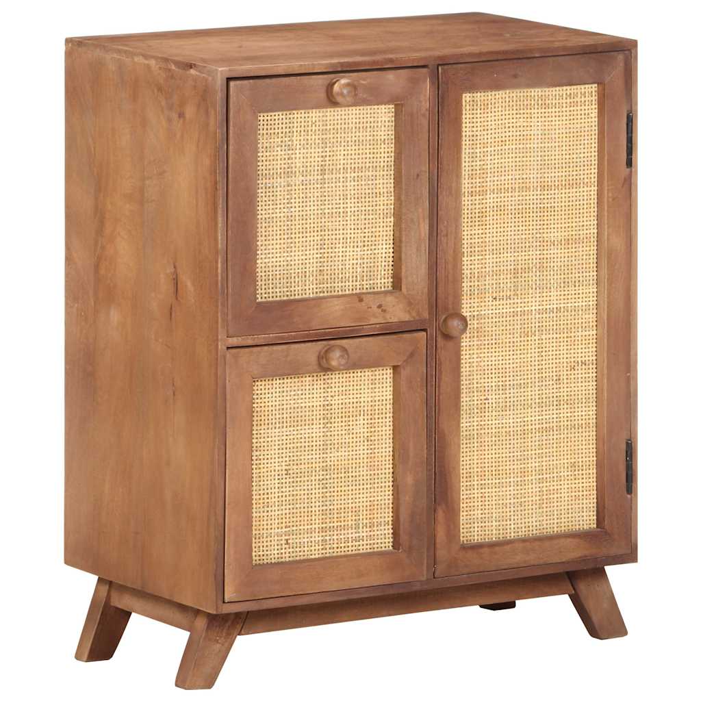 Sideboard | Wheat finish | Solid mango wood, natural cane | Medium