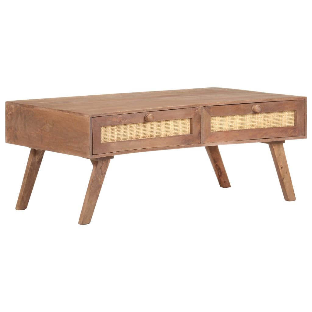 Coffee Table | Wheat | Solid Mango Wood | 100x60x40 cm | Coffee Table