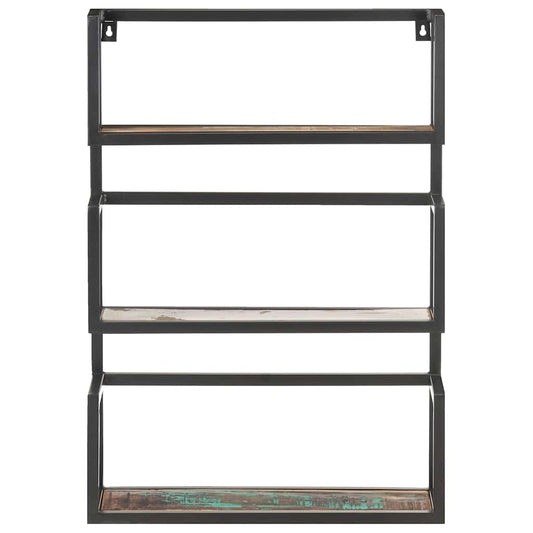 Wall Shelf 60x20x85 cm Solid Reclaimed Wood