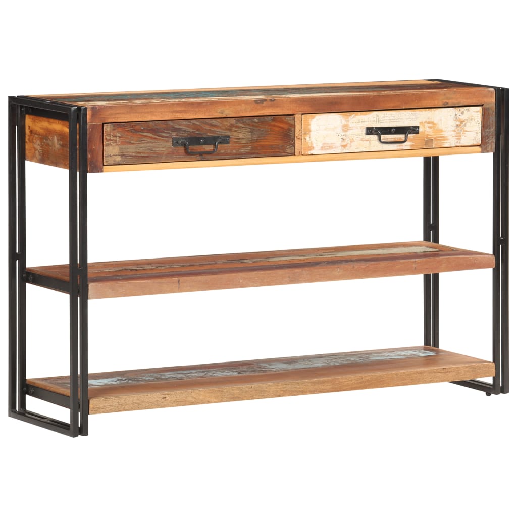 Sideboard 120x30x75 cm Solid Reclaimed Wood