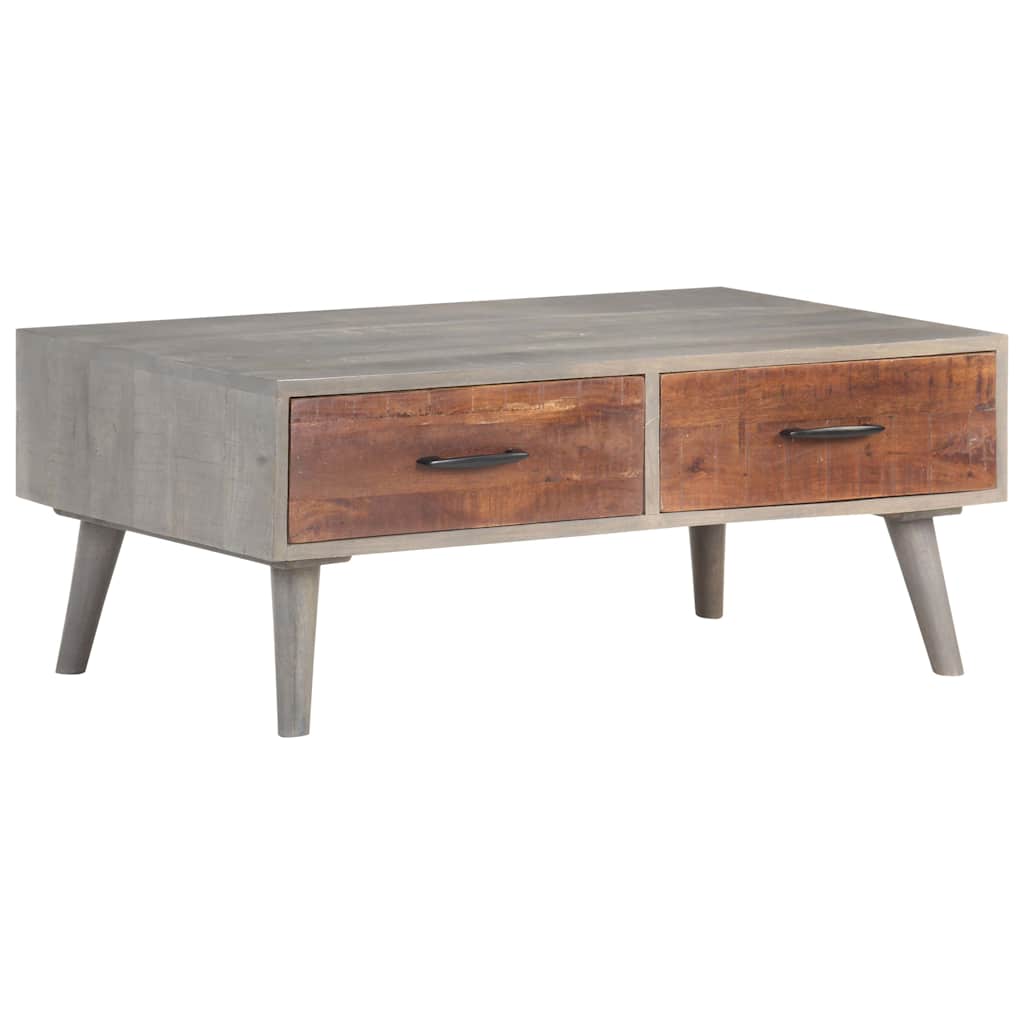 Coffee Table | Grey | Solid Rough Mango Wood | Medium | Coffee Table