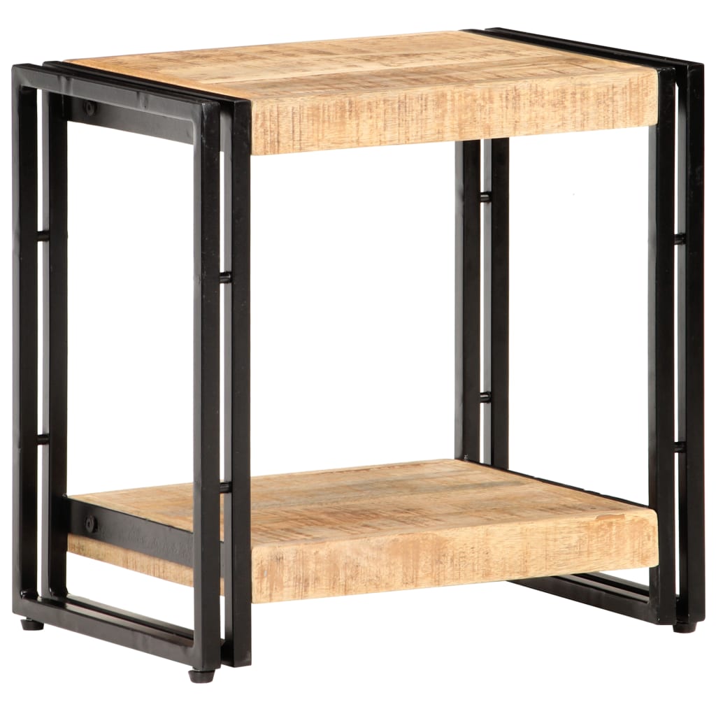 Side Table | Natural | Rough Mango Wood | 40 x 30 x 40 cm | Side Table