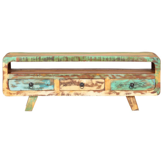 321043 vidaXL TV Cabinet 117x30x41 cm Solid Reclaimed Wood