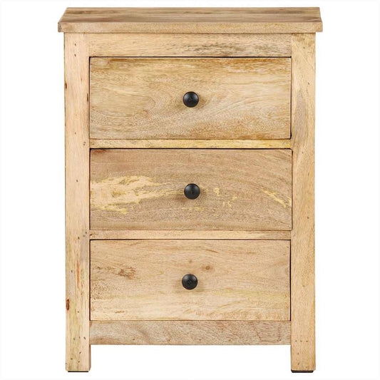 Bedside Cabinet | Brown | Solid Mango Wood | Medium | Bedside Cabinet
