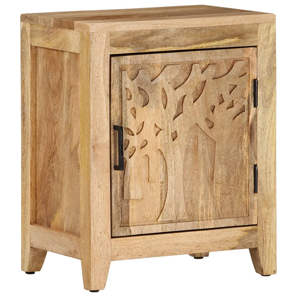 Bedside Cabinet | Natural wood | Solid mango wood | Medium