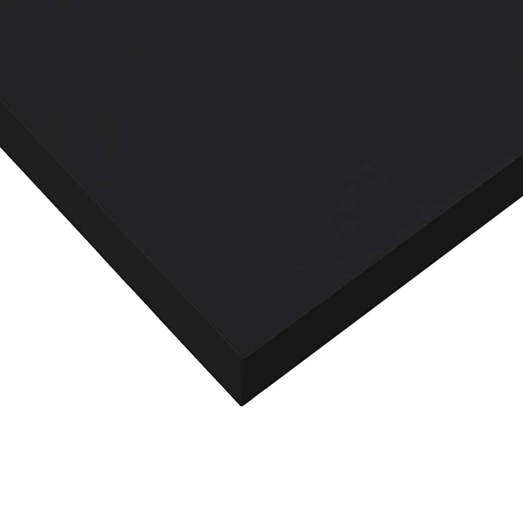 Floating Wall Shelf High Gloss Black 19.7"x9.3"x1.5" MDF