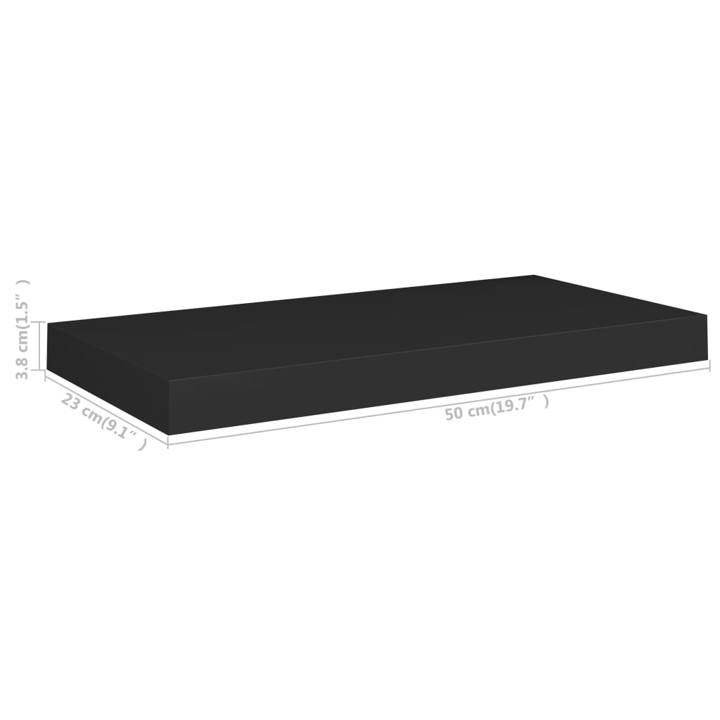 Wall Shelf Black Honeycomb MDF, metal frame Medium Wall mounting