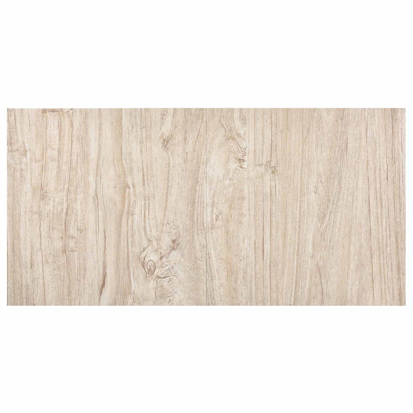 Flooring Planks White and Wood Color 5.11 m² 55 pcs PVC