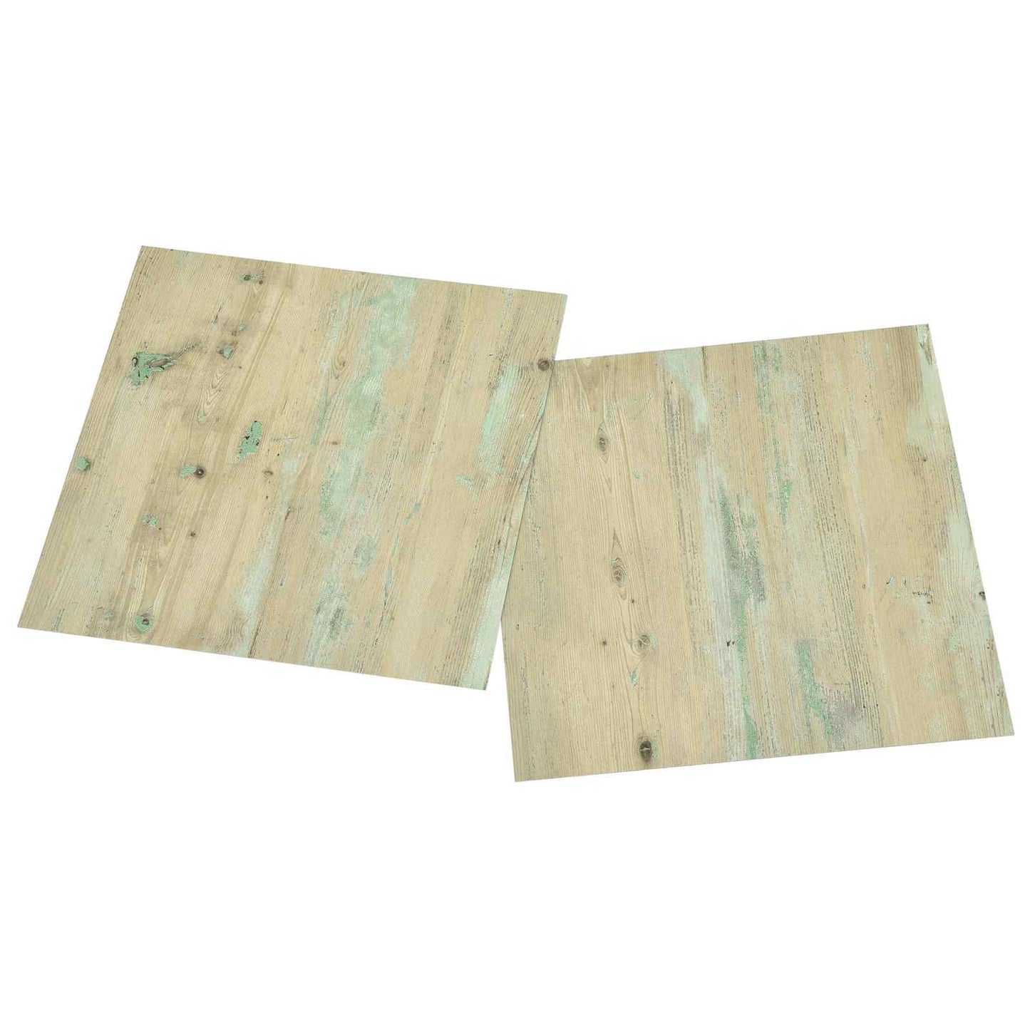 Flooring Planks White and Light Brown 5.11 m² 55 pcs PVC