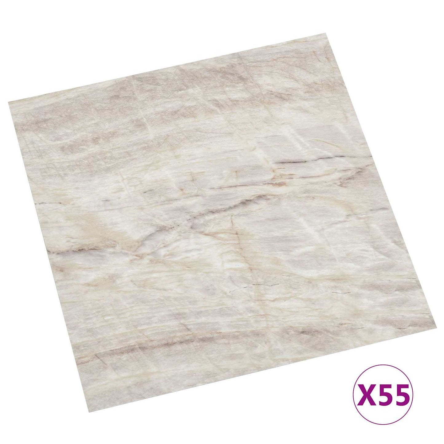 Flooring Planks Brown and Beige 5.11 m² 55 pcs PVC