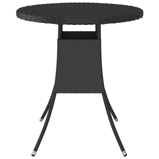 Garden Table | Black | PE rattan | Small | Durable | Garden Table