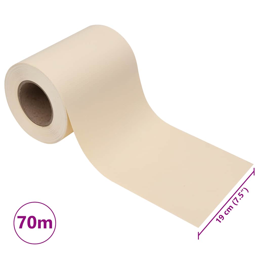 Privacy Strip PVC 70x0.19 m Cream