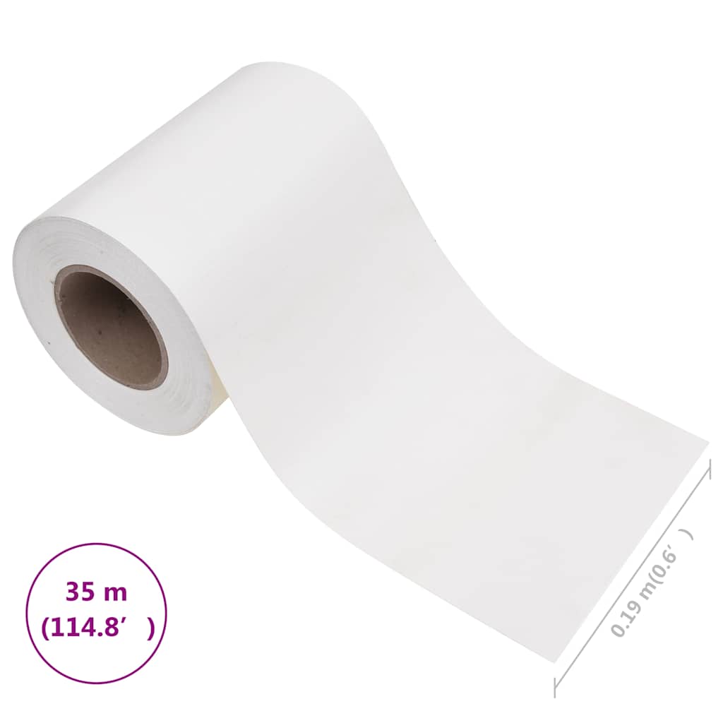 Privacy Strip PVC 35x0.19 m White