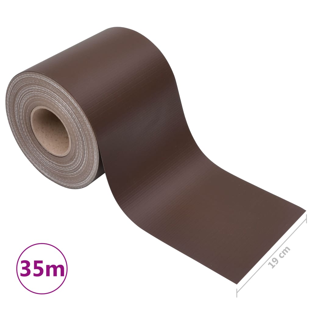 Privacy Strip PVC 35x0.19 m Brown
