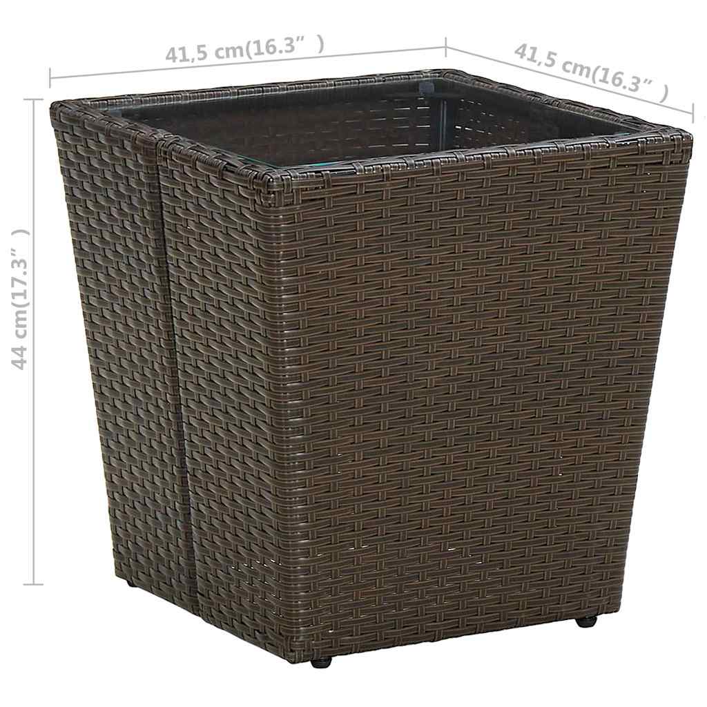 Tea Table | Brown and Transparent