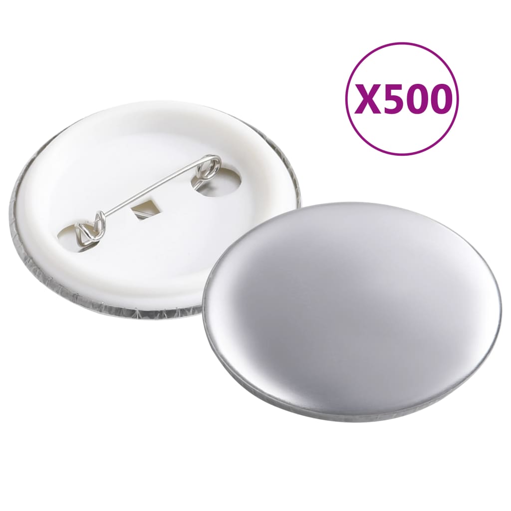 Badge Button Maker with 500 pcs Pinback Button Parts 37 mm