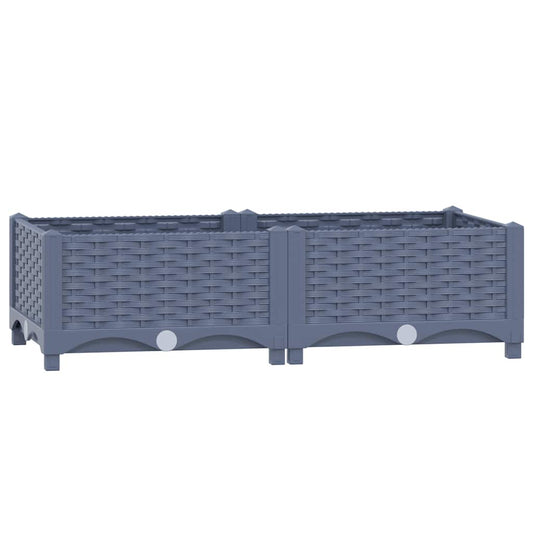 310398 vidaXL Raised Bed 80x40x23 cm Polypropylene