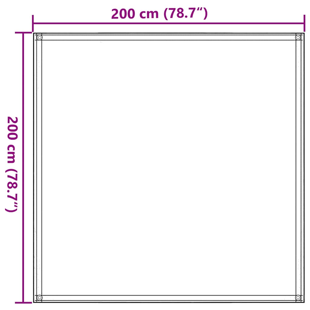 Tent Carpet 200x200 cm Beige