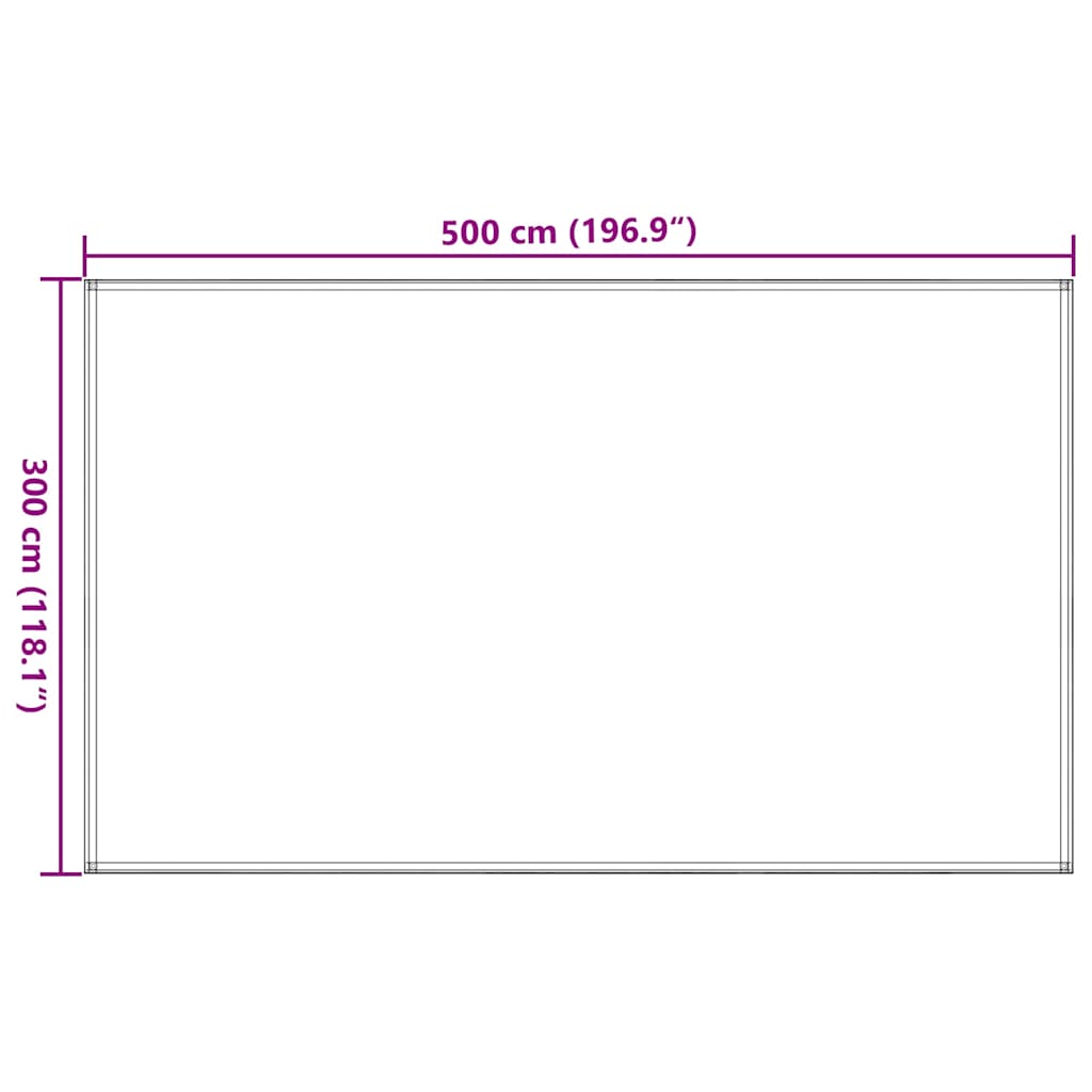 Tent Carpet 300x500 cm Black