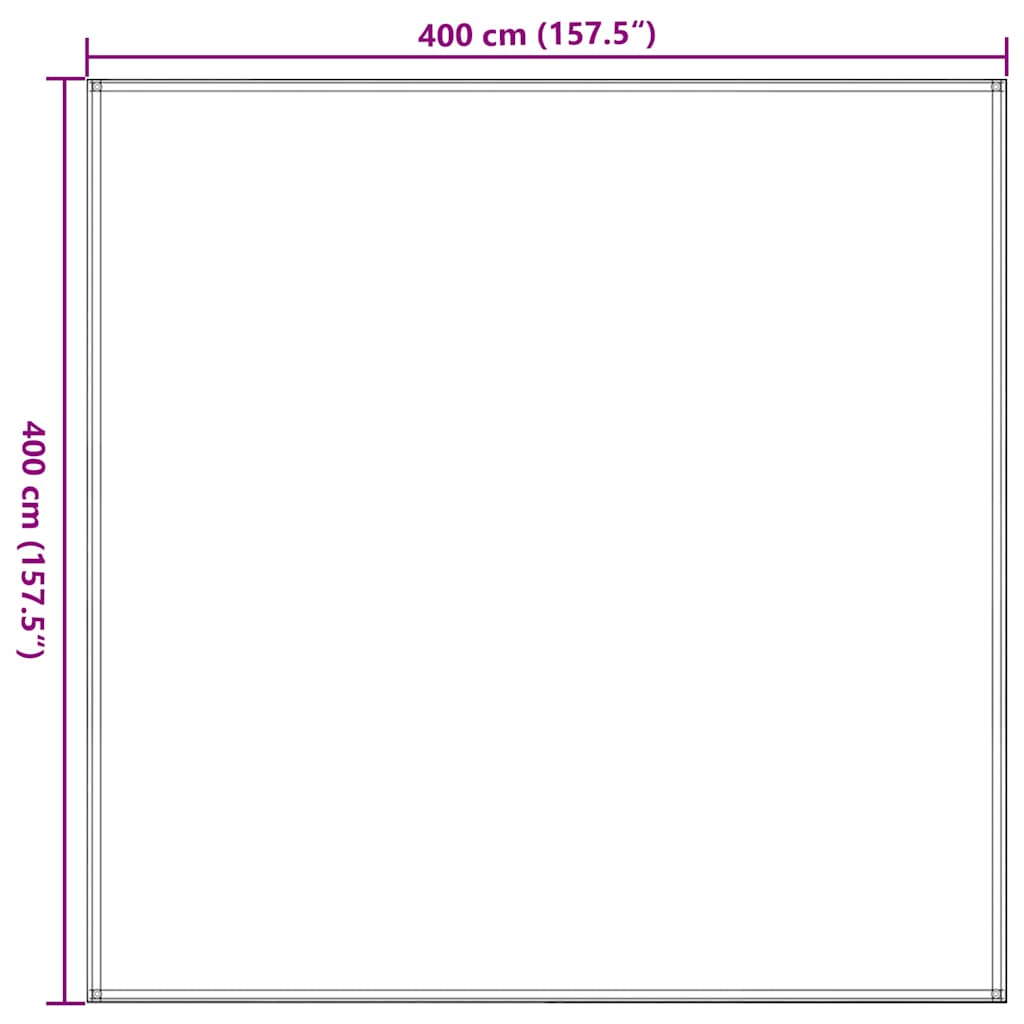 Tent Carpet 400x400 cm Brown