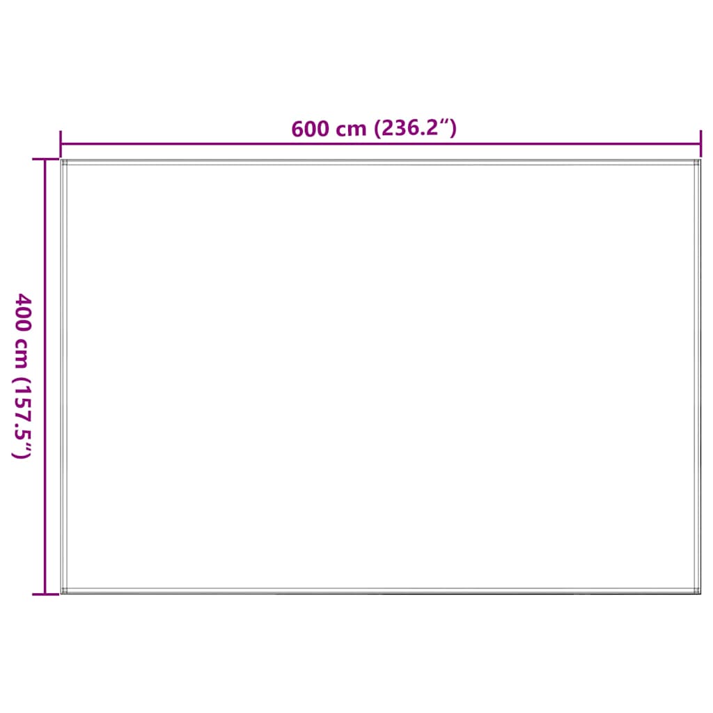 310813 vidaXL Tent Carpet 400x600 cm Brown